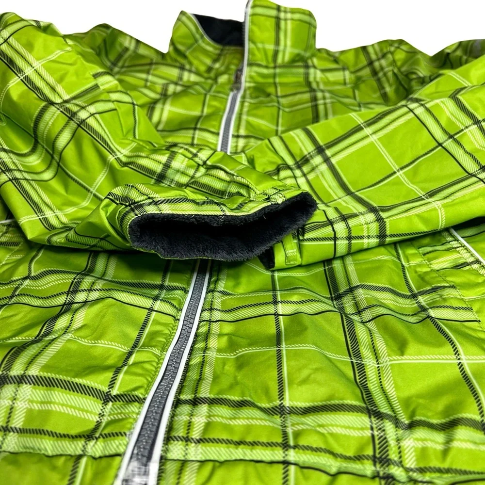 ZeroXposur Girl’s Jacket Soft Shell Fleece Lined Reversible Size Large Green